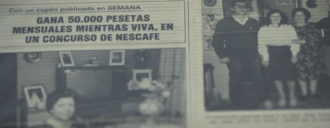 La nieta de la primera ganadora protagonizó un video de Nescafé