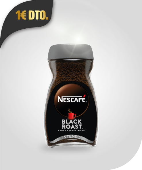 Prueba y ahorra con Nescafé Black Roast 200g